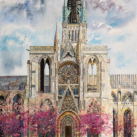 Rouen Cathedrale en fleur